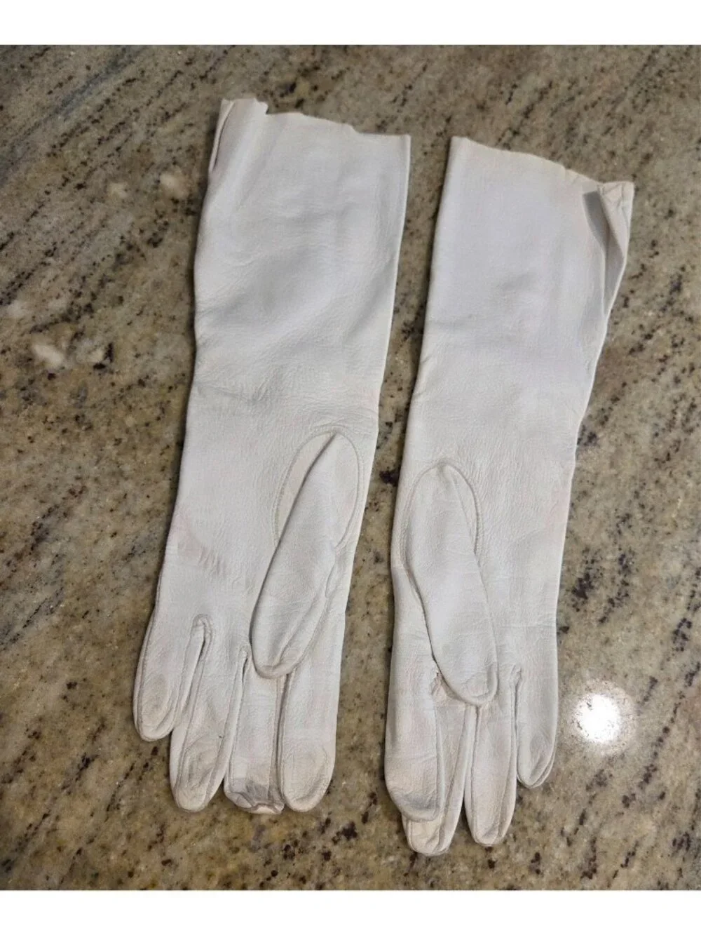 Vintage Womens Size S White Leather Formal 13